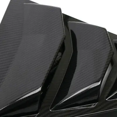 

Carbon Fiber Look Rear Window Shutter Cover Trim 2pcs For Toyota Camry 2018-2020