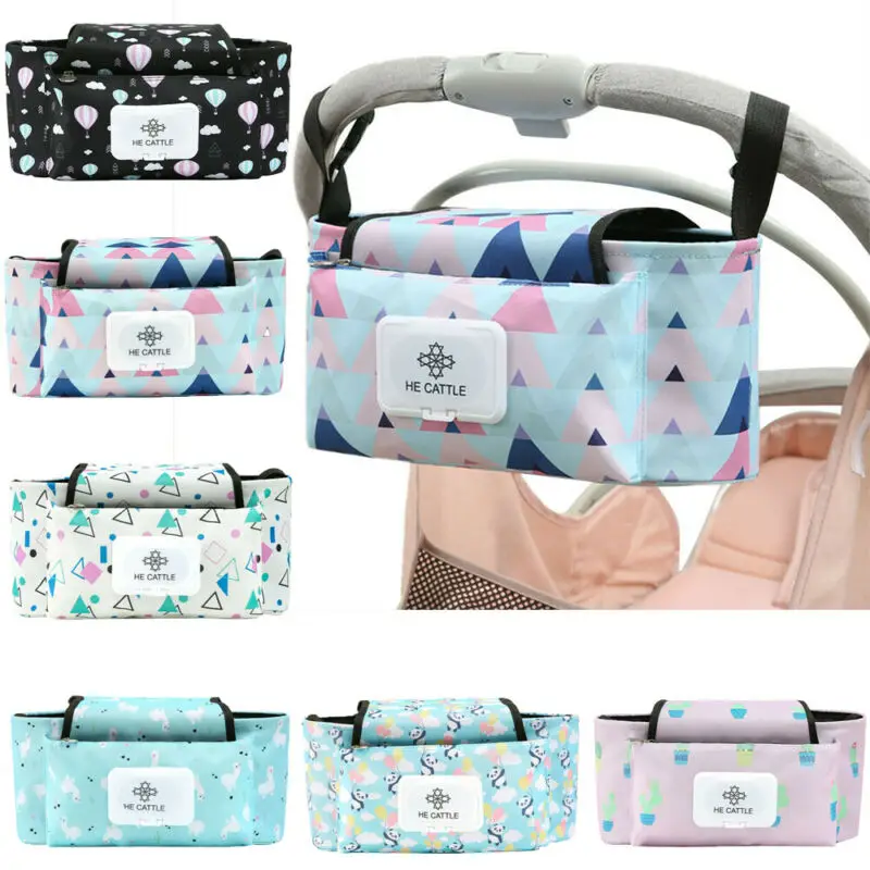 

Сумка-Органайзер для детской коляски, водонепроницаемый вместительный крючок для подгузников, аксессуары для путешествий
