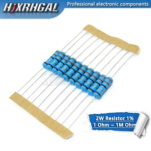 Металлический пленочный резистор 1% 1R  1M 2.2R 4.7R 10R 22R 47R 100R 220R 470R 1K 10K 100K 4,7 10 22 47 100 220 470 Ом hjxrhgal, 10 шт.