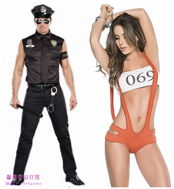 Полицейская Униформа на Хэллоуин для мужчин соблазнительная Женская одежда