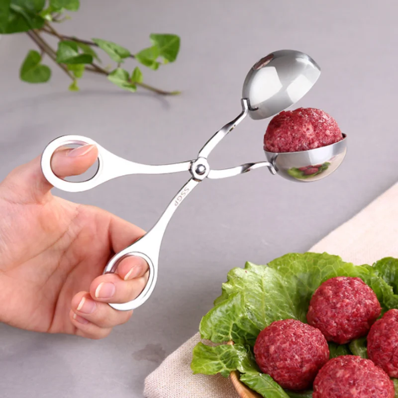 

Convenient Kitchen Meatball Maker Stainless Steel Meatball Clip Fish Ball Rice Ball Making Mold Tool Kitchen Accessories