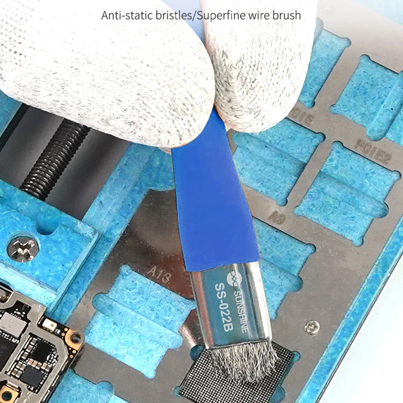 Антистатическая двусторонняя щетка двойного назначения для iPhone Samsung IC чип