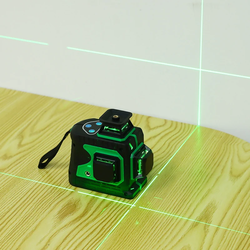 3D 12 линия лазерный уровень с лазером зеленого цвета светильник Авто