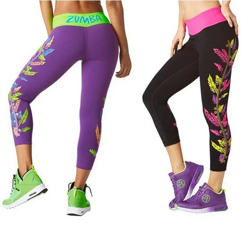 

ZUMBA Yoga Pants Zumba Wear Training Fitness Aerobics Trousers Aerobics Wear Running Wear Legs Dance Costume Trousers