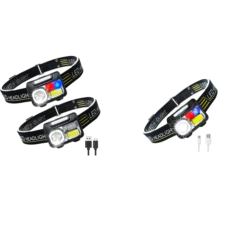 

Headlamp Rechargeable, LED Flashlights With Motion Sensor, 5 Modes Waterproof Headlight Lights