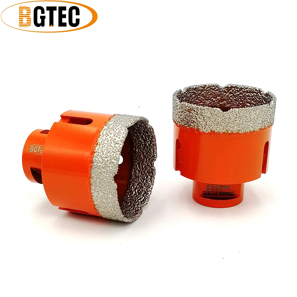 BGTEC 1 шт. 55 мм вакуумная паяная фарфоровая Керамическая Плитка сверло сердечник