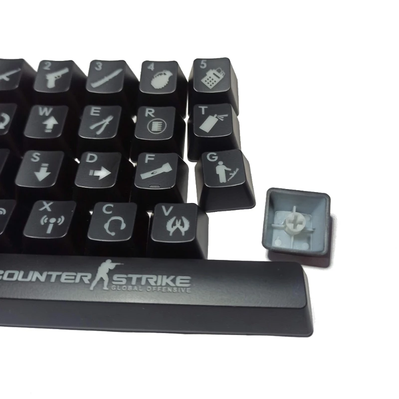 teclado mecânico cs go com teclas abs shot para oem ceremx