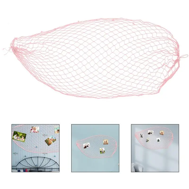 

Bedroom Fishing Net Wall Decor Unique Cotton Rope Net Photos Props with Shell