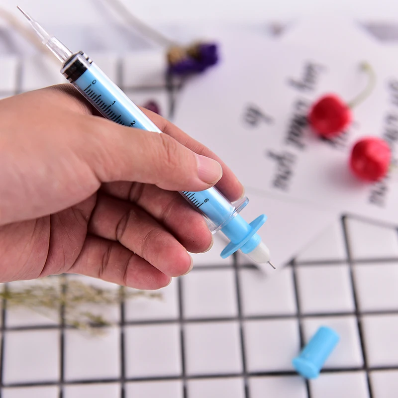 1 шт. шприц ручка Канцтовары шариковая автоматическая многоразового пуля 0 38 мм |