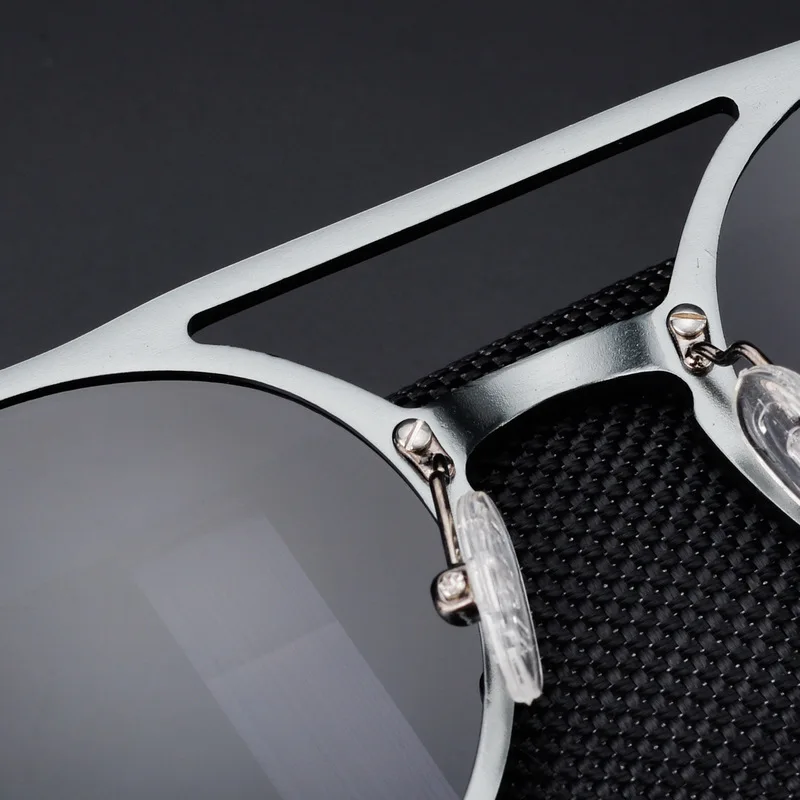 

Men's Polarized Sunglasses Retro Round Frame Fashion Sunglasses Aluminum Magnesium Glasses Driving Sunglasses