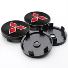 4 шт. автомобильные аксессуары, 60 мм, колпачки для центра колеса автомобиля, колпачки для ступицы шин, наклейки для Mitsubishi Lancer Outlander Asx Pajero Colt Galant 8