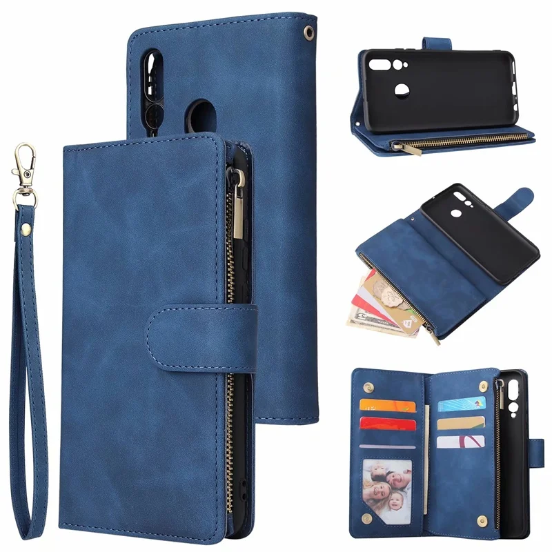 Чехол для huawei P30 Pro lite p smart 10i honor 20 Pro mate 30 Note 5i, кожаный чехол с откидной крышкой, много отделений для карт, чехол-кошелек