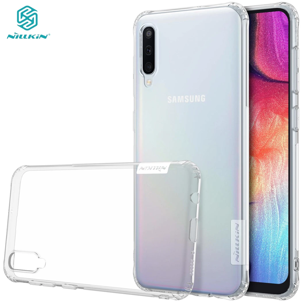 For Samsung Galaxy A50 A50S A30 A30S Case Nillkin Nature Transparent Clear Soft Silicon TPU Protector Back Cover for | Мобильные