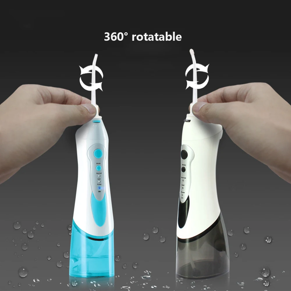 USB ирригатор для полости рта переносная зубная Вода Flosser струя воды электрическая Беспроводная 300 мл емкость для чистки зубов щетка для воды