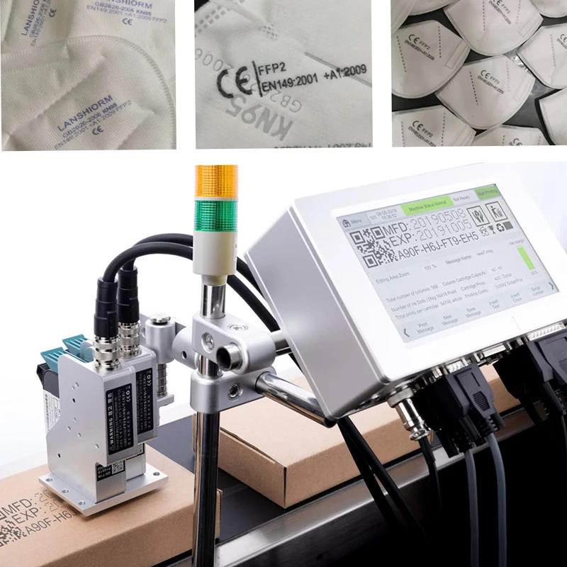 

Small Logo Printer Color inkjet Printer Intelligent Printing Touch Screen date/Batch code/ Serial number/Label/Barcode /Qr code