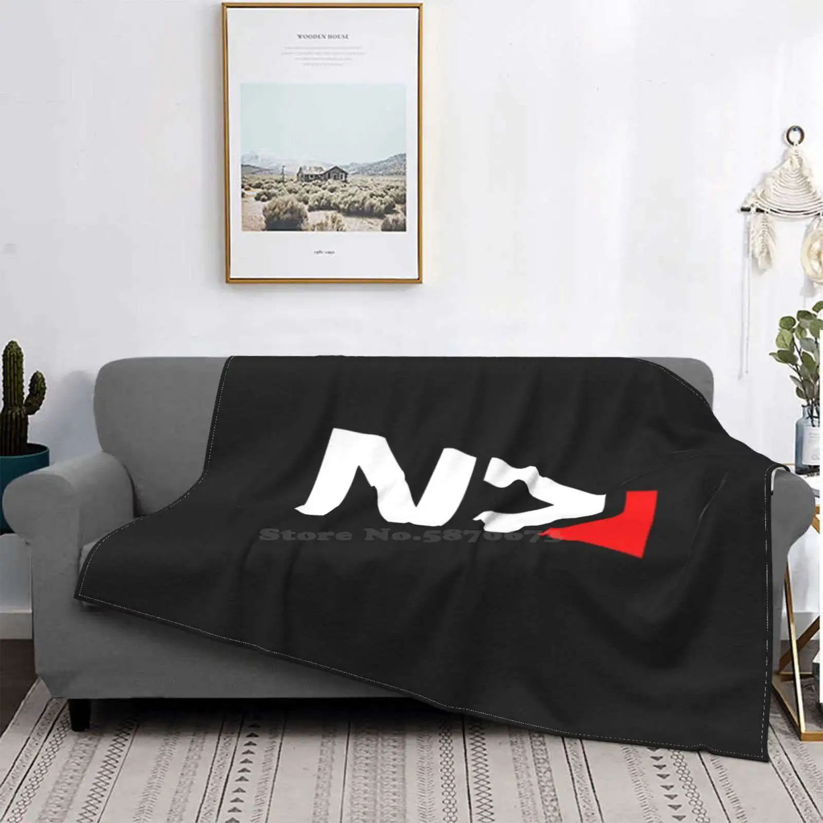 N7 горячая Распродажа высококачественное фланелевое одеяло с принтом Mass Effect 2 3 4 5