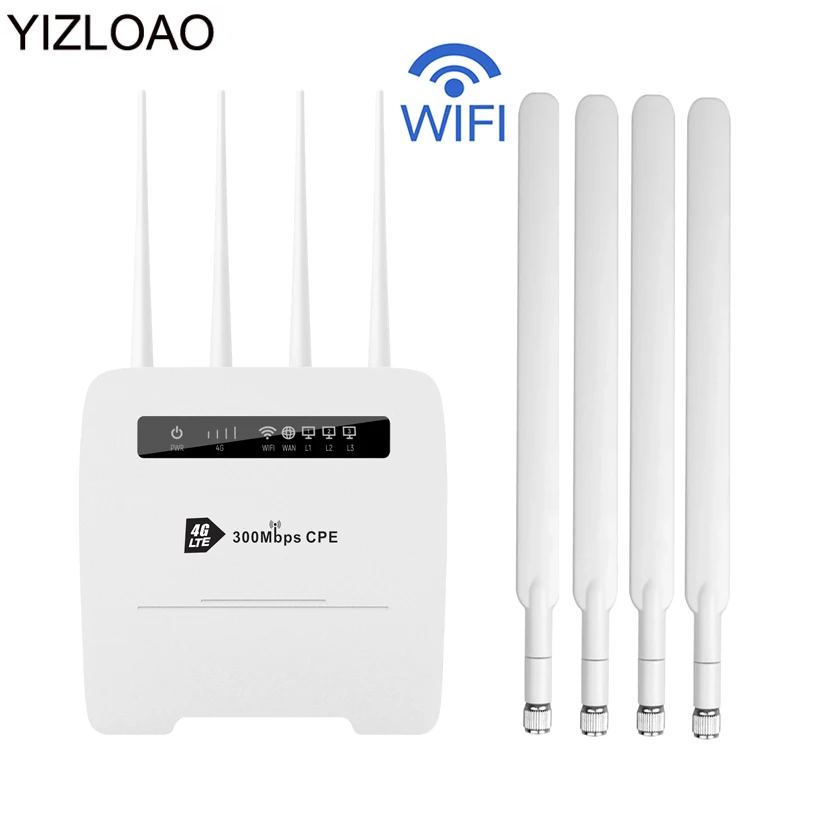 Беспроводной роутер YIZLOAO 4g порты для серфинга Sim карта WAN Lan порт разблокированный