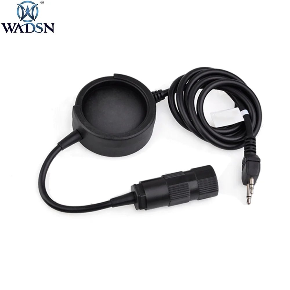 WADSN Military Airsoft Tactical Accessories Kenwod Midland PTT Button Headset Peltor Push To Talk Plug Hole Radio Part | Спорт и
