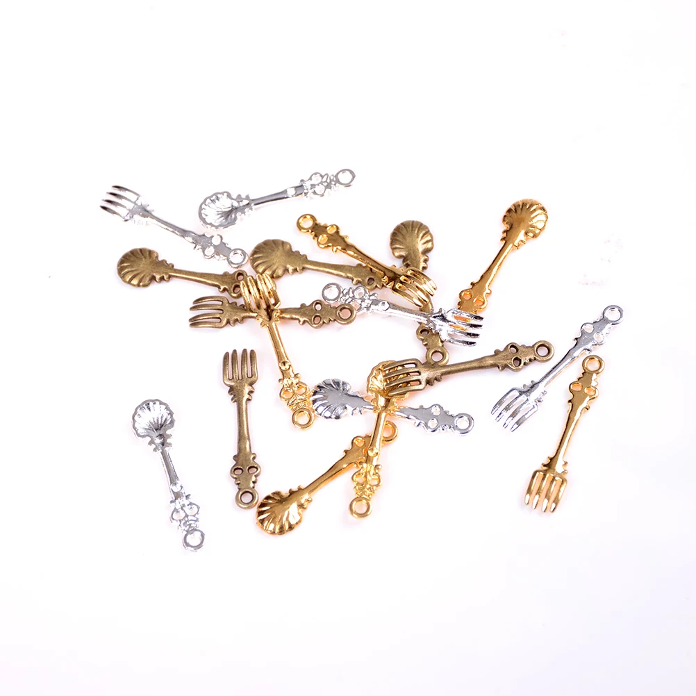 10 шт./компл. мини Винтаж кукольный домик миниатюрная Посуда Столовые приборы