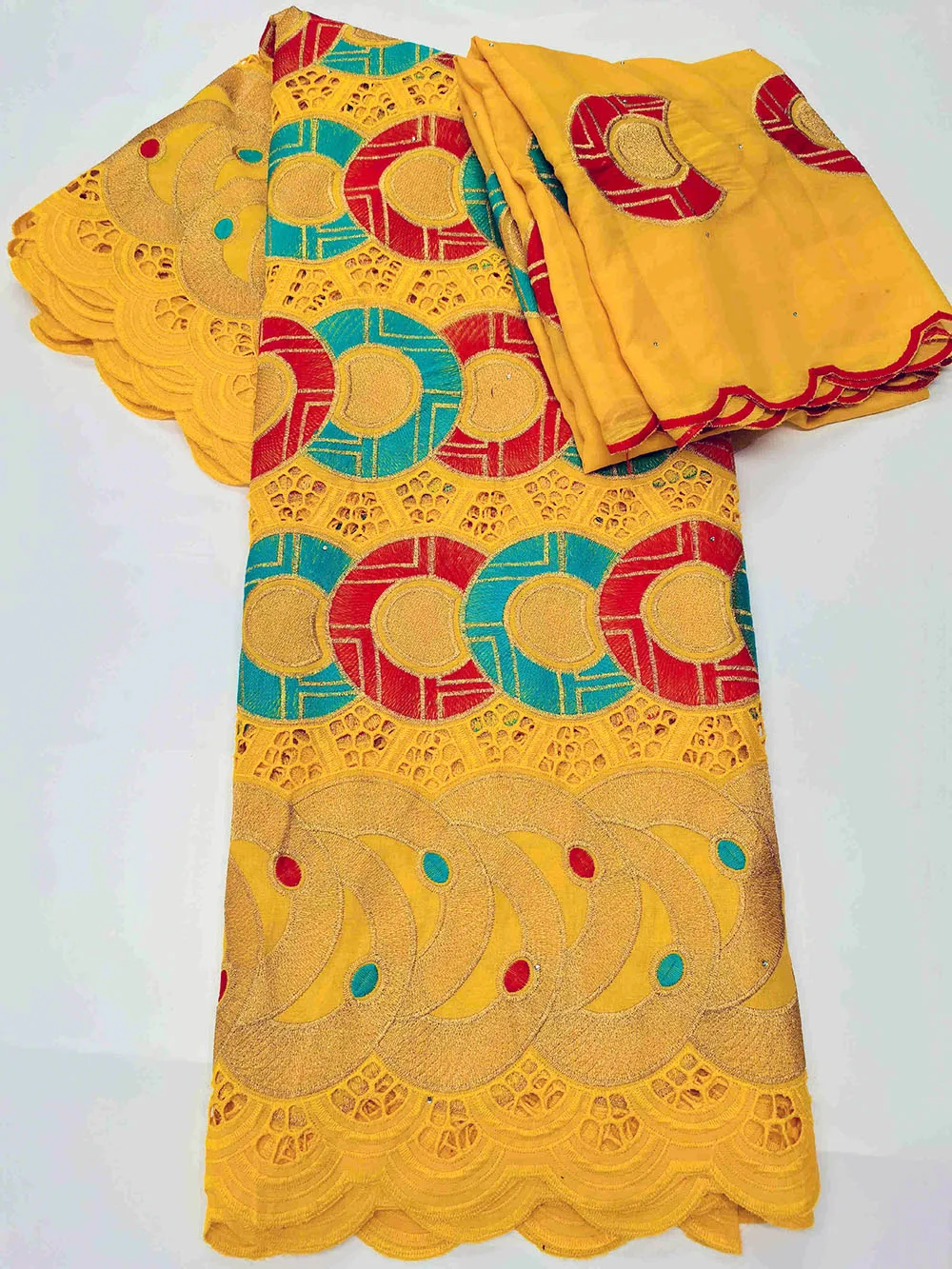 

Newest 5+2 yard Swiss Voile lace fabric High quality African 100% cotton lace fabric grey pink for party dress