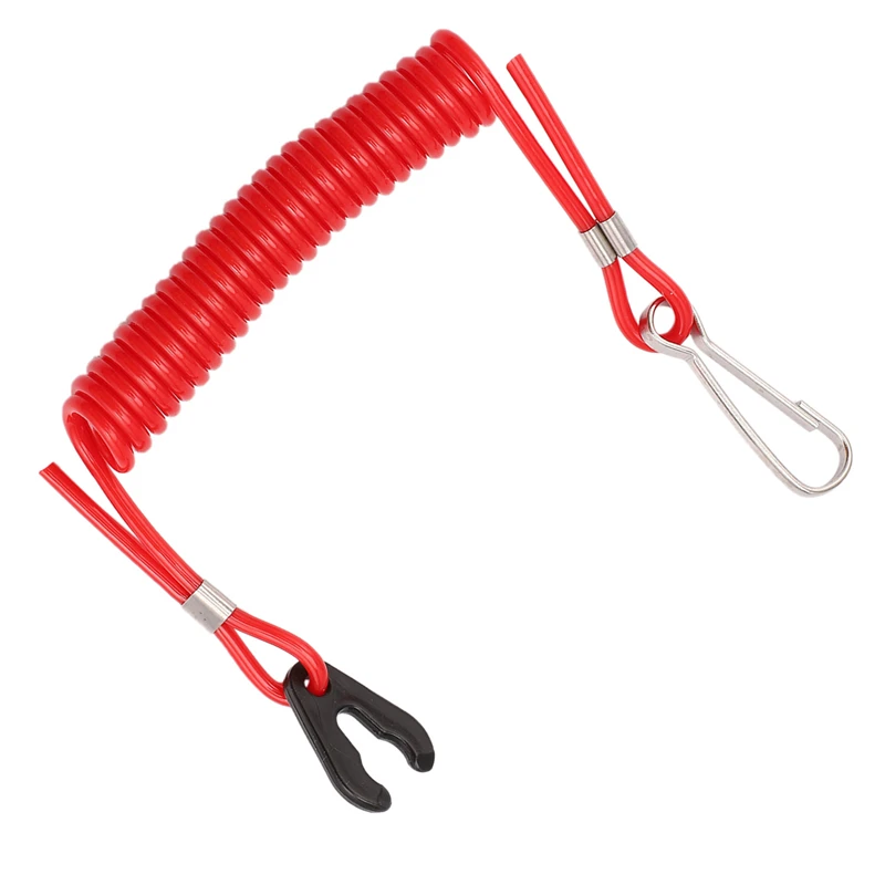 2 веревки безопасности для Yamaha PWC Jet Ski Wave Runners Stop Killing TPU + PVC красный ключ зажигания