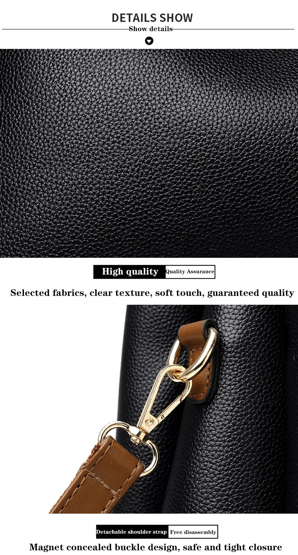2021 NEW Luxury Handbag Women PU Leather Bags Women's Shoulder Bags Female Messenger Bag Large Capacity Ladies Casual Tote Bag