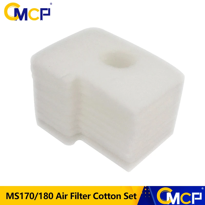 10 шт. MS170/180 комплект хлопковых воздушных фильтров для бензопилы хлопковой пены