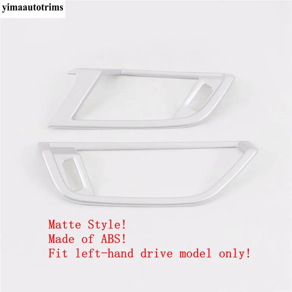 

Car Styling Dashboard AC Front Air Outlet Trim Frame Decoration Stickers Covers For Audi Q3 2019 - 2021 Interior Accessories