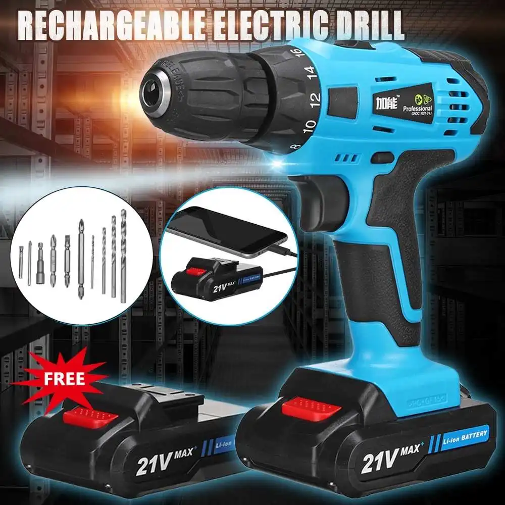 Электрический шуруповерт 12 В/21 в многофункциональная аккумуляторная литиевая