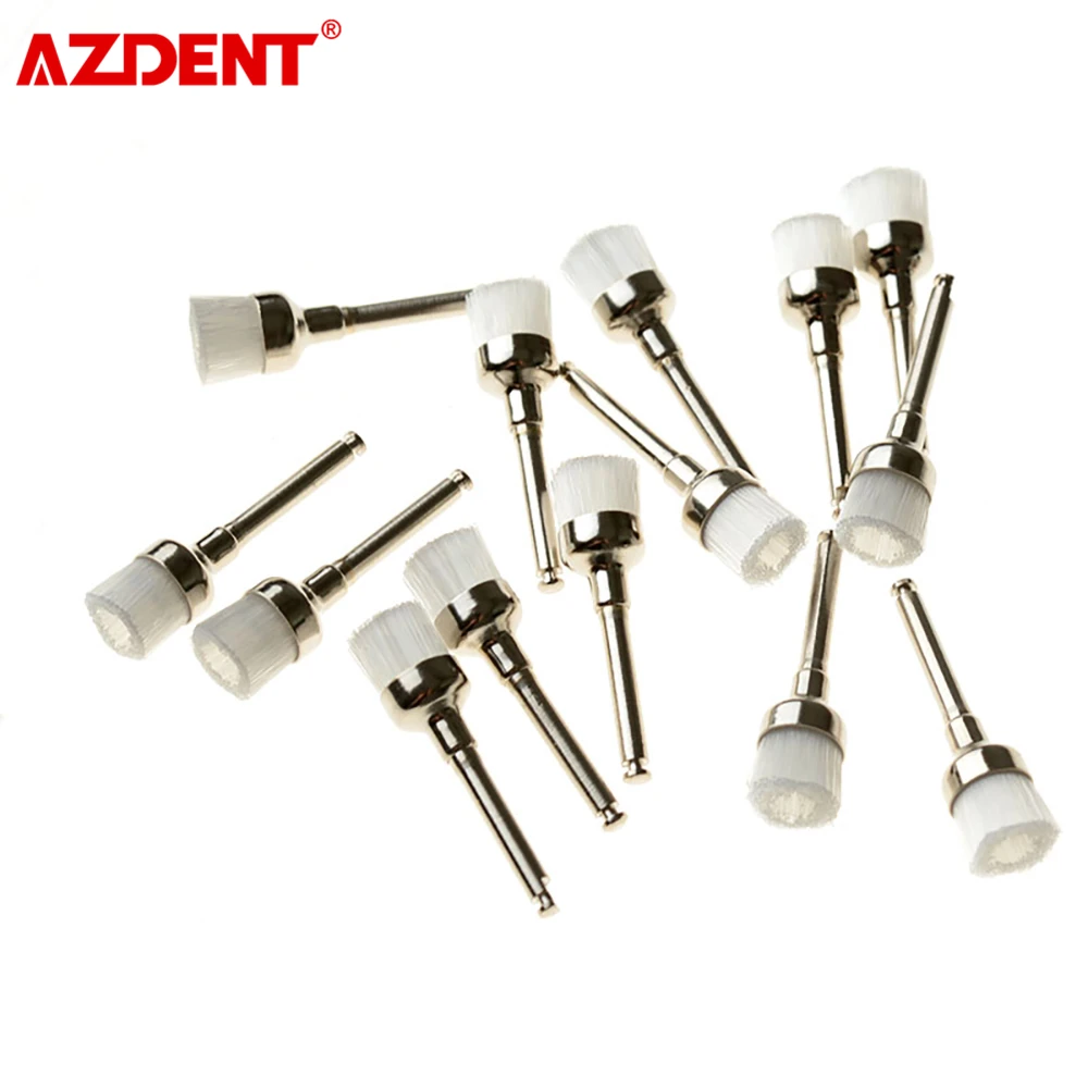 100 шт./коркор. AZDENT Dental профи Brush полировка детской формы Белый Нейлоновый Тип