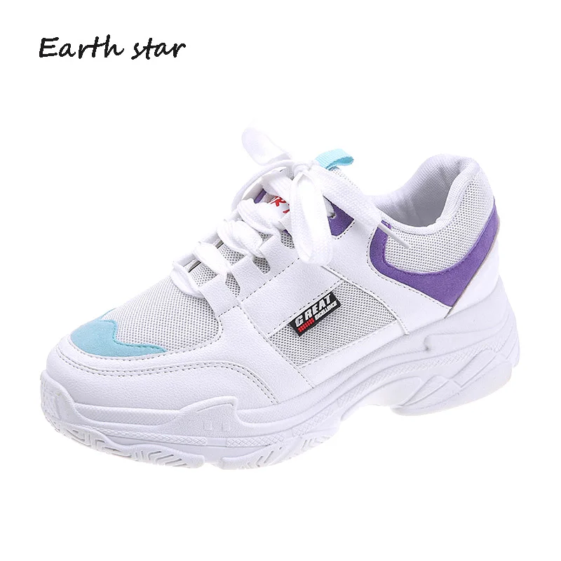 Женские кроссовки на платформе zapatos de mujer повседневные белые дышащие осень