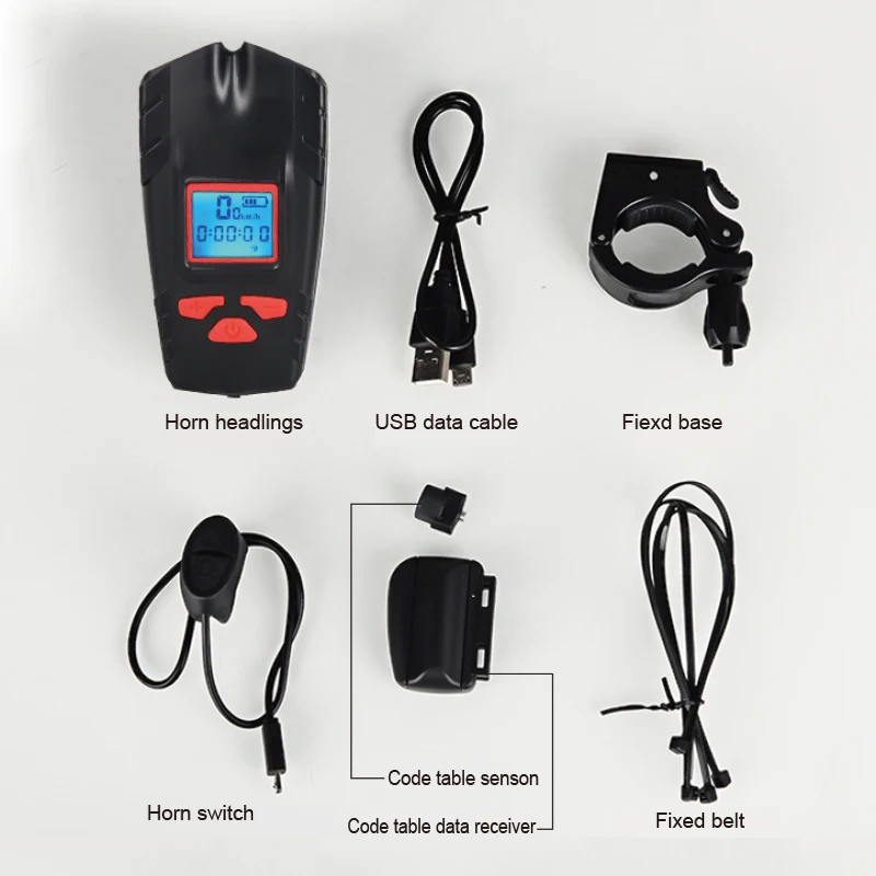 

Bicycle Light Rainproof USB Charging LED Cycling Lights Front Lamp Headlight Aluminum Ultralight Flashlight Bike Light