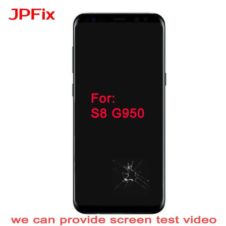 JPFix для Samsung S8 G950FD практика использование стекла Сломанный ЖК дисплей сенсорный