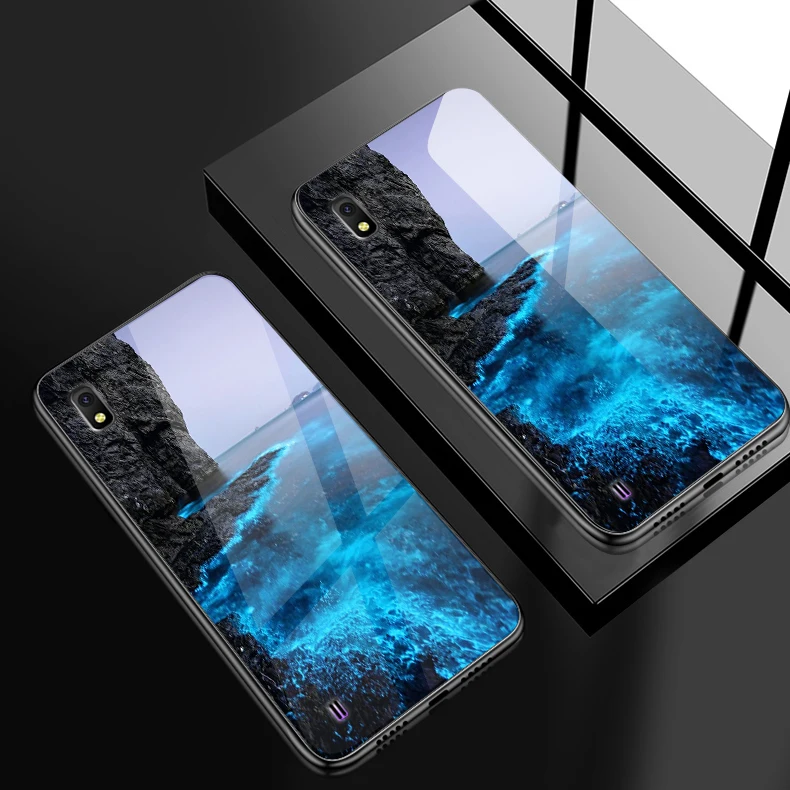 H116 Для samsung Galaxy J4Plus M10 M20 M30 Note9 закаленное Стекло чехол A10 A20 A30 A40 A50 A6S A70 A8S A80 A90 противоударный чехол-держатель - Цвет: H116