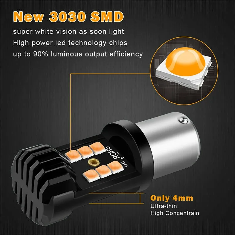 

Turn Signal Side Light Bulb Waterproof 1156 BA15S Accessories Indicator
