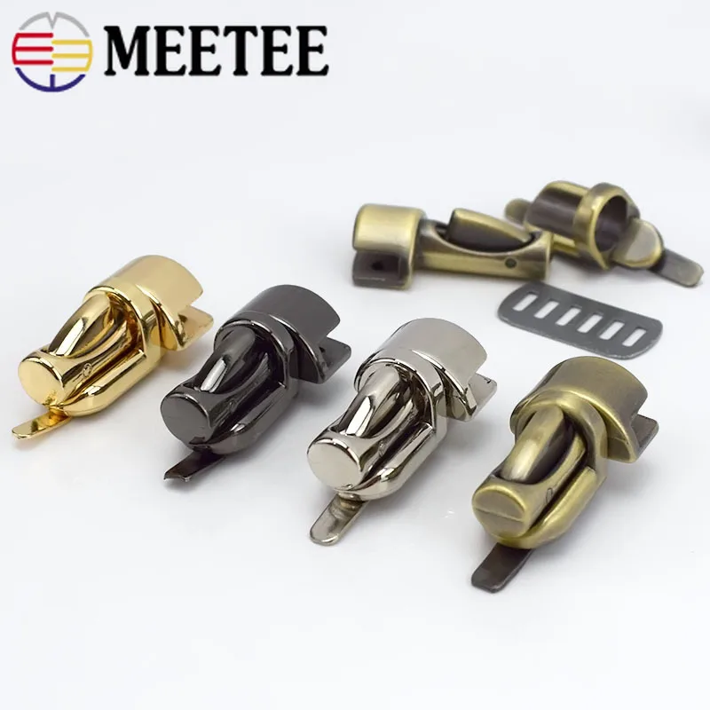 2/5 шт Meetee металлические закручивающиеся закрученные замки Сумка пряжки застежки