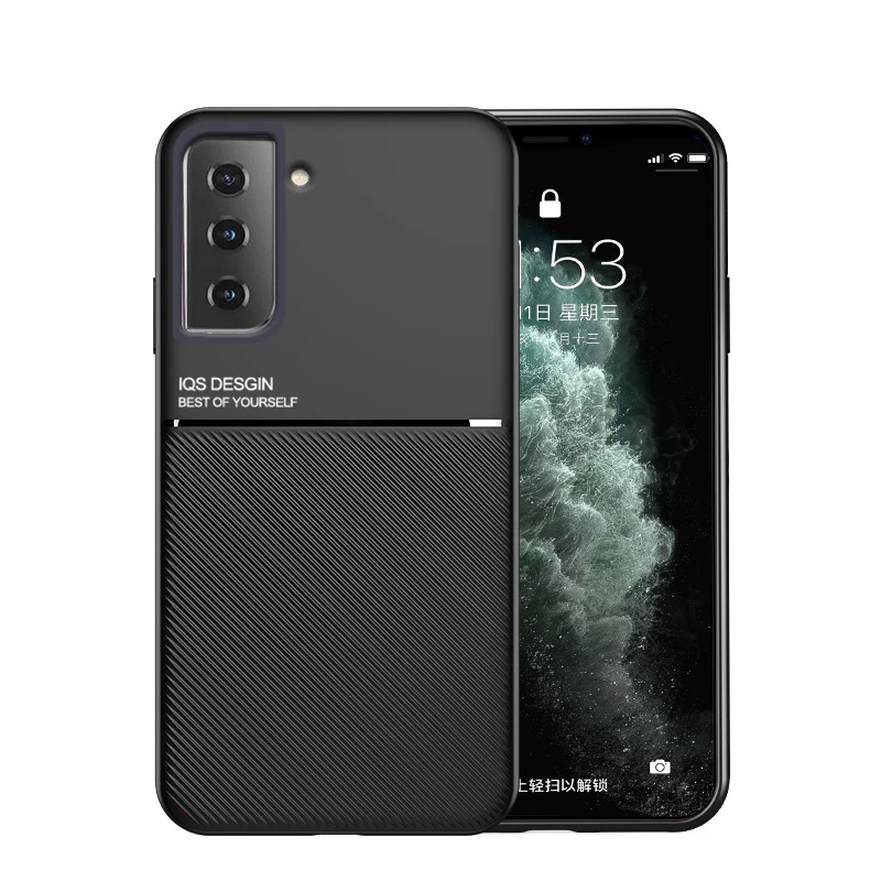 

For Samsung S21 Luxury Silicone Magnetic Holder Phone Case For Samsung Galaxy S20 FE S21 Ultra S10 Plus S 20 S 21 fe Cover shell
