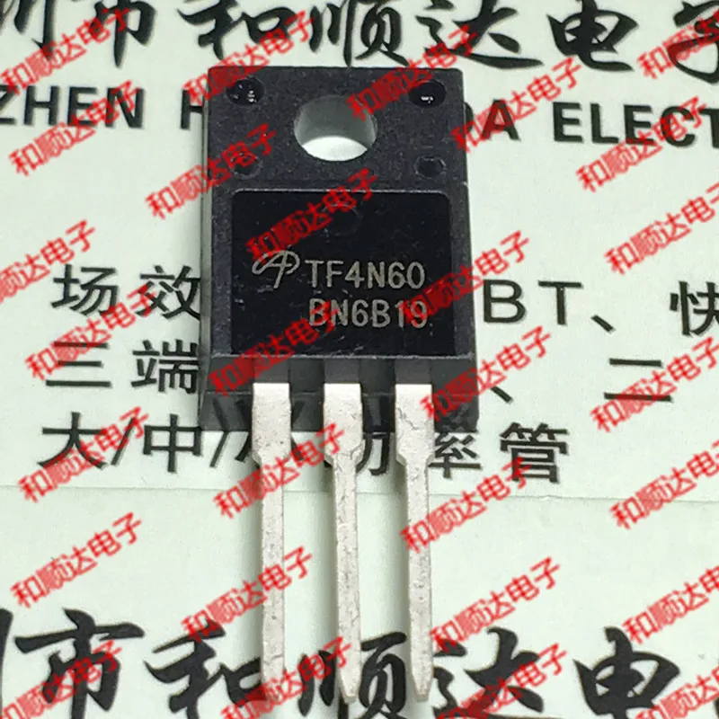 

10pcs/lot TF4N60 AOTF4N60 brand new stock TO-220F 600V 4A