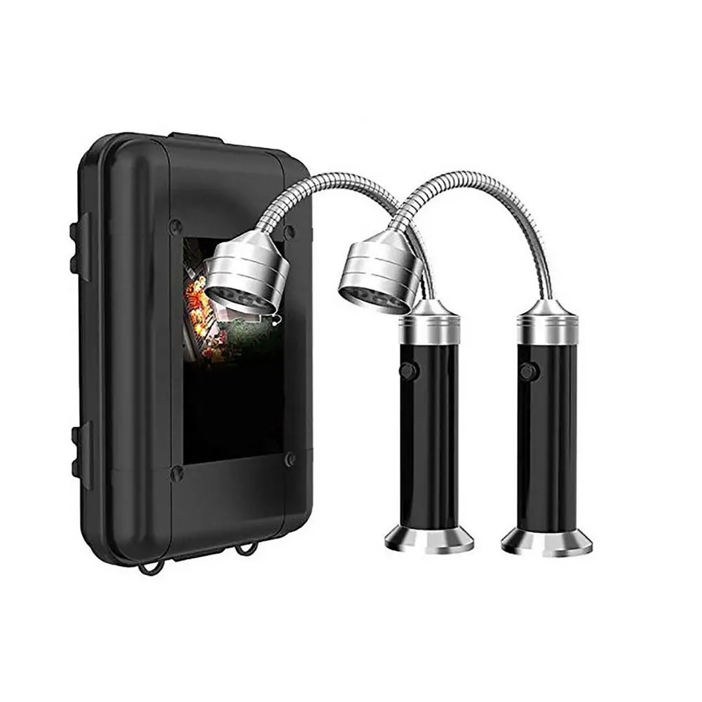 

Grill Light 2 Pack LED Barbecue Light Outdoor Magnetic Base Grill Light 360 Degree Flexible Gooseneck Water And Heat Resista