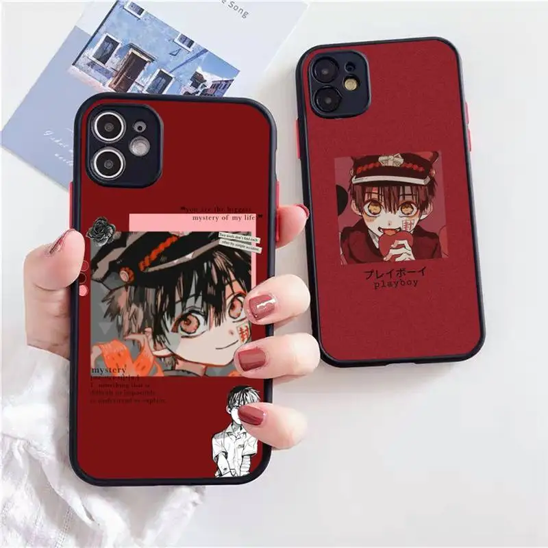 

Jibaku Shounen Hanako Kun Phone Case Matte Transparent for iPhone 7 8 11 12 s mini pro X XS XR MAX Plus cover funda