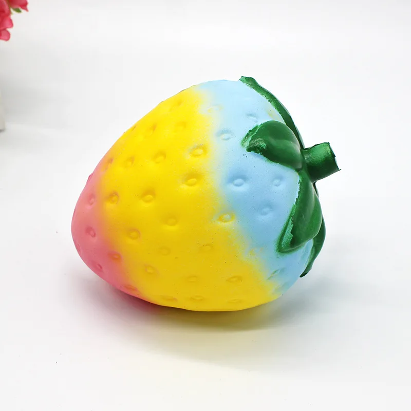 

Kawaii Colorful Figet Toy Squishy Squeeze Charm Jumbo Strawberry Cartoon Decompression Stress Reliever Funny Toys For Adult Kids