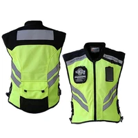 motorcycle rider breathable mesh equipments street gear reflective vest high visibility jacket clothing safety work