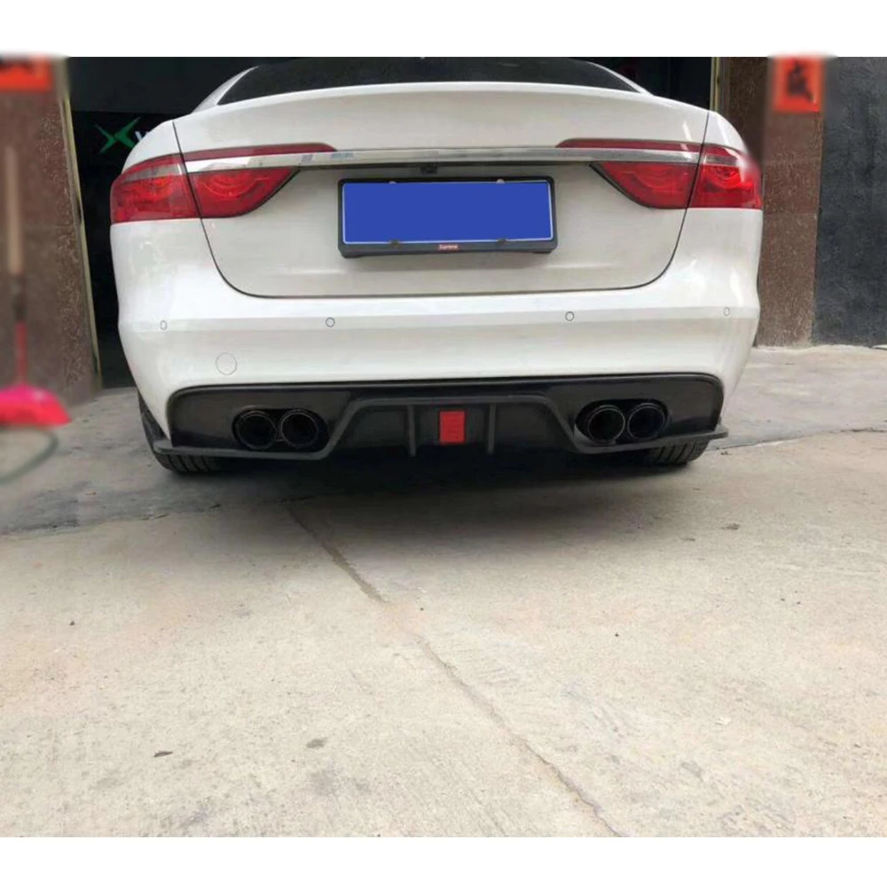 Диффузор для заднего бампера из углеродного волокна спойлер Jaguar XE XFL Standard 2016 2019 со