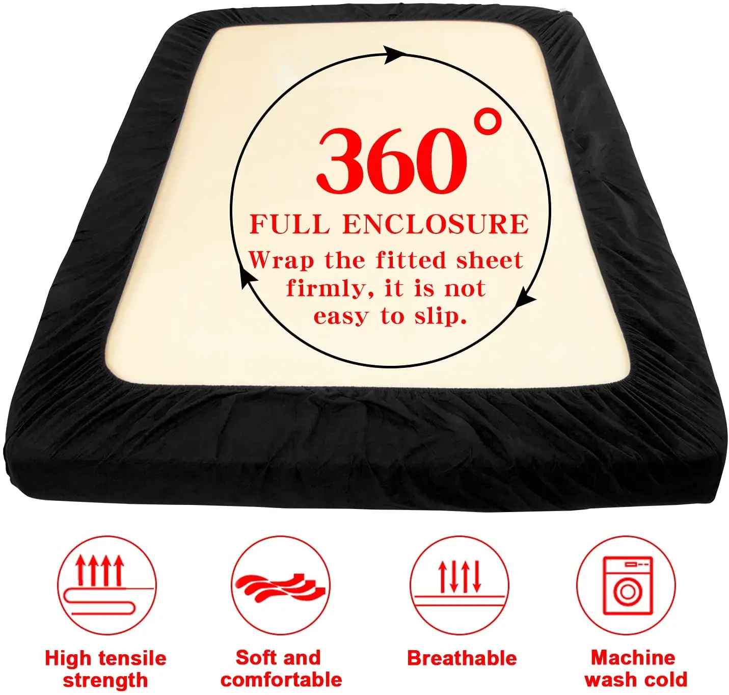 1 шт. простыня Высокое качество матраса 4 угла с резиновым Эластичная лента для