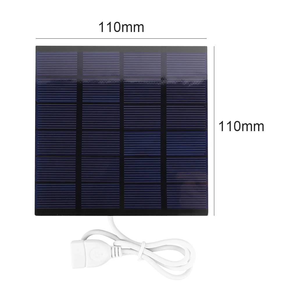 1.5W 6V USB Solar Panel Polysilicon Portable Outdoor Travel DIY Fast Charger Generator for Light Mobile Phone Battery - купить по
