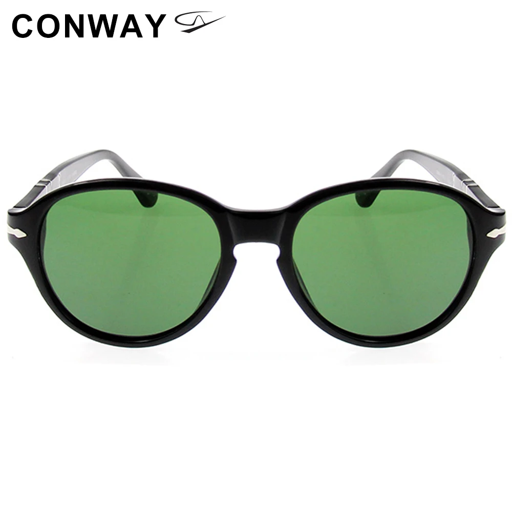 Конвей женские круглые солнцезащитные очки в стиле ретро большой круг