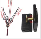 Набор инструментов для настенных часов, с кварцевым механизмом, черные и красные стрелки, 21 мм