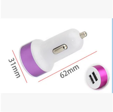 Автомобильное зарядное устройство для смартфона 2 порта 12 24 В USB 1 А|Зажигалка| |