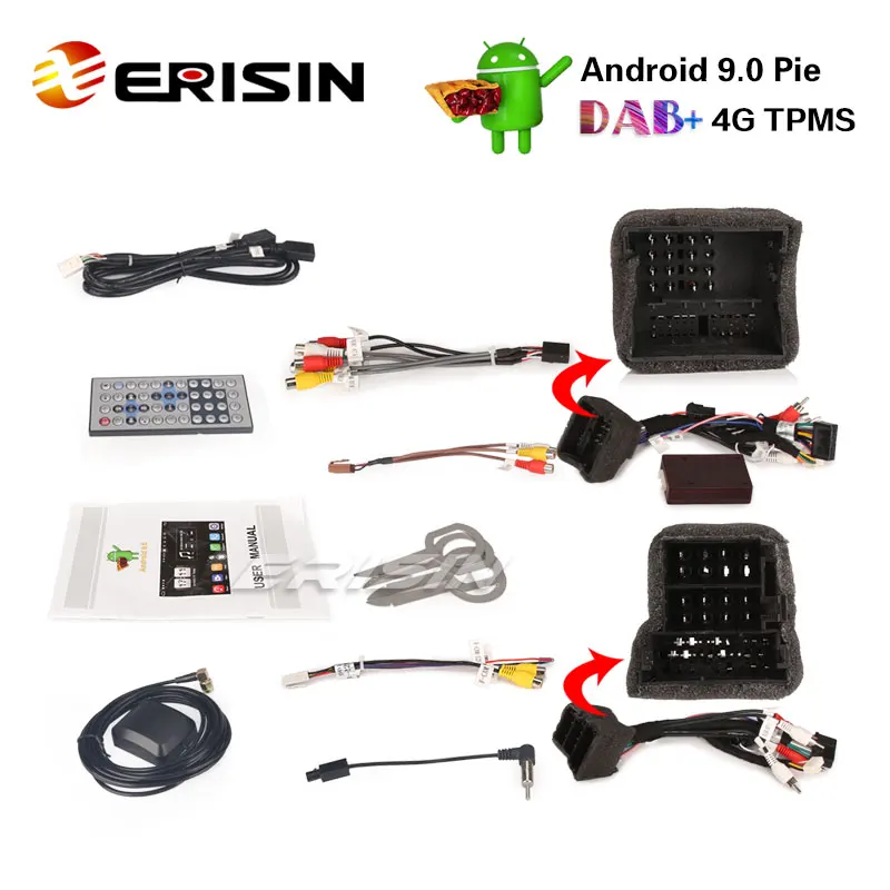 Erisin ES7737A 7 &quotAndroid 9 0 DAB + автомобильный DVD GPS TPMS DVR DVB-T/T2 SWC 4G Wifi для AUDI A3 S3 RS3 | Автомобили
