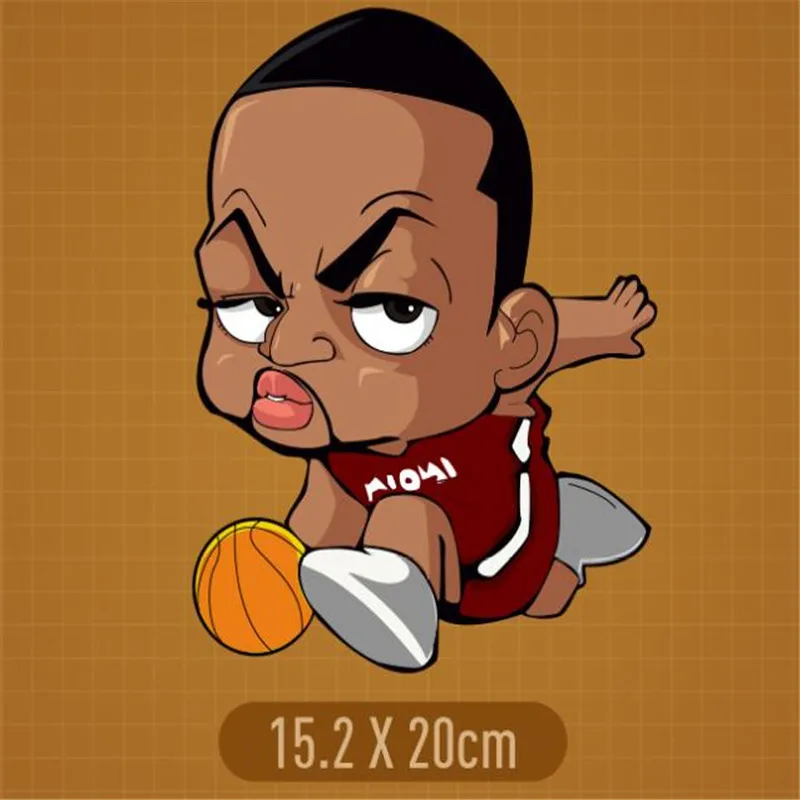 Новая баскетбольная звезда аниме теплопередача Одежда Украшение патч моющаяся